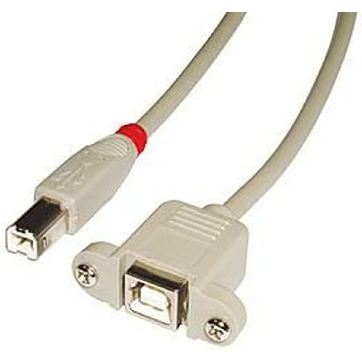 USB-kabel LINDY 1 m Sort Grå